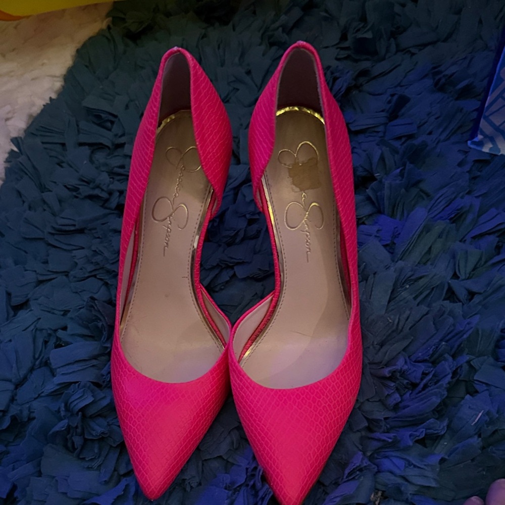 Jessica Simpson Vibrant Pink Heels